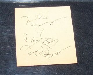 Freddie Mercury Queen Brian May Roger Taylor And John Deacon All 4 Autographs