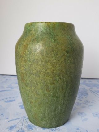 Hampshire Pottery Arts & Crafts Matte Green 6 " Vase 14