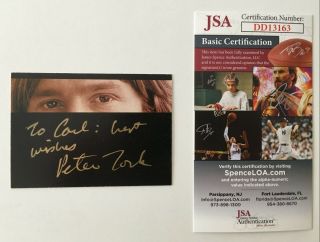 Peter Tork Signed Autographed 1995 Rhino Monkees Trading Card Jsa Certified