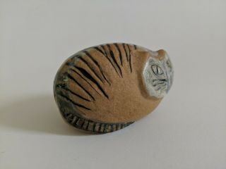 LISA LARSON Gustavsberg Sweden Pottery Cat Figurine - RARE Studio Stamp Marks 7
