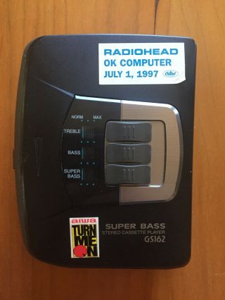 Vintage Radiohead Ok Computer Promotional Cassette Player 1997 Rare