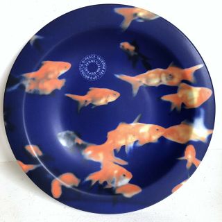 Taverna Del Lupo Plate Bowl Buon Ricordo America 10” Goldfish Dupont Pa 1998