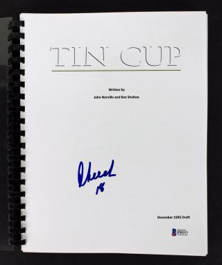 Cheech Marin Authentic Signed Tin Cup Movie Script Autographed Bas F99377