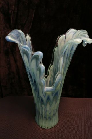 Murano Italian Art Glass - Splashing Wave Vase - Giant Size - Table Centerpiece