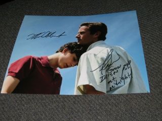 Timothee Chalamet/armie Hammer Signed 8x10 Photo Call Me By Your Name 1