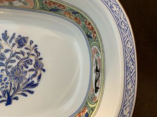 Puiforcat A Raynaud Limoges Kan Sou White Open Oval Vegetable Serving Bowl 5