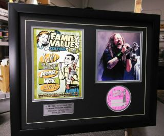 Korn Authentic Family Values Backstage Pass Custom Frame Un Signed Cd Lp