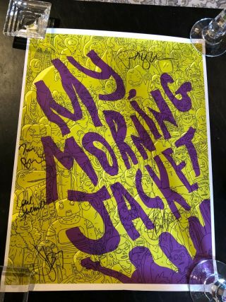 My Morning Jacket Poster 17x23 Autographed