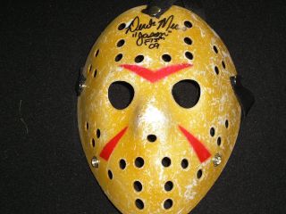 Derek Mears Signed Hockey Mask Jason Voorhees Friday The 13th 2009 Autograph