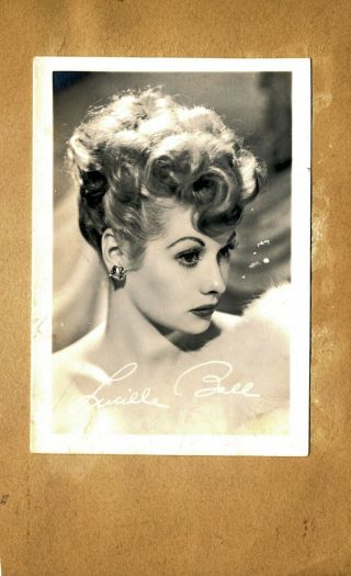 Signed Lucille Ball Movie And Tv Star Photograph