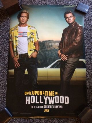 Once Upon A Time In Hollywood - - Movie Poster Double Sided 27x40