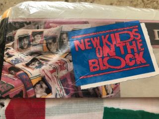 Vintage NOS Kids On The Block Full 4 Pc Sheet Set NKOTB DreamStyles 1990 5