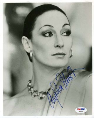 Angelica Huston Psa Dna Hand Signed Authentic 8x10 Photo Autograph