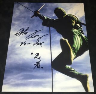 Sho Kosugi Signed 11x14 Ninja 3 W/ Japanese Signature Enter The Ninja Proof