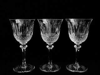 3 Brilliant St.  Saint Louis Crystal France " Tommy " 7 3/4 " Water Goblets Rare