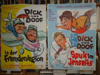 Laurel & Hardy/m3av/ 3 German Posters