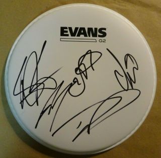 Autographed Asking Alexandria Signed 8 " Drum Head Metal Band All 5 Members
