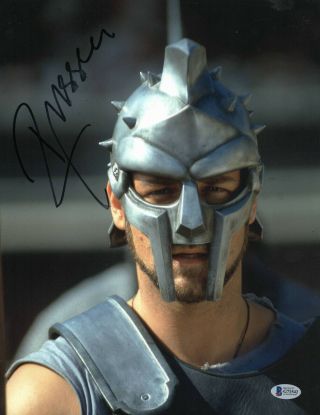 Russell Crowe Signed Authentic Autograph 11x14 Photo Beckett Bas 3