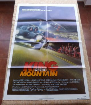 King Of The Mountain Movie Poster,  Folded,  One Sheet,  Year 1981,  U.  S.  A