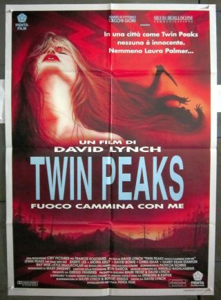 Yo98d Twin Peaks David Lynch Orig 2sh Italian Poster C