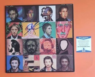 Pete Townshend Signed The Who " Face Dances " Lp Album With Bas Psa Jsa
