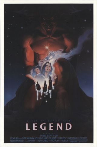 Legend 1985 27x41 Orig Movie Poster Fff - 19138 Rolled Very Fine Tom Cruise Horror