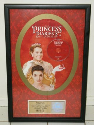 Riaa Gold Sales Award For The Princess Diaries 2 Julie Andrews Anne Hathaway