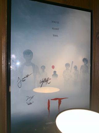 It Signed Poster From Comic Con 2017.  Pennywise Not Michael Myers Jason Or Freddy