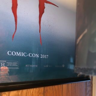 IT signed poster from comic con 2017.  pennywise not Michael Myers Jason or freddy 2