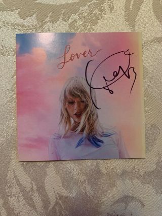 Taylor Swift Signed Cd Insert From Box