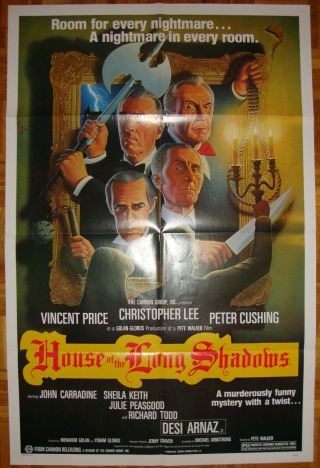 House Of The Long Shadows - Horror Comedy - P.  Walker - Ch.  Lee - V.  Price - Os (27x41 Inch)