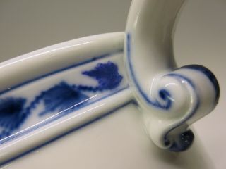 Huge antique Meissen porcelain Blue onion pattern lidded cider pitcher 7