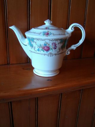Vintage Old Ivory Syracuse China Romance Green Tea Coffee Pot