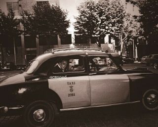 Salvador Dali In Taxi Rare Candid 8x10 Photograph