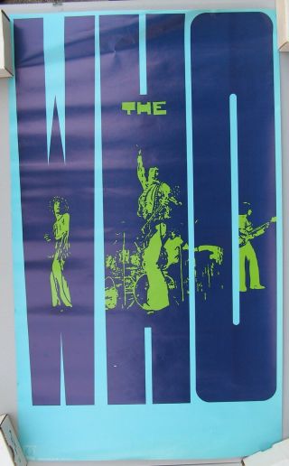 The Who,  1971 Promo Poster,  Decca/mca Records,  Usa Made