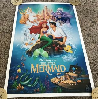 1989 Little Mermaid Special Movie Poster,  Rolled,  18x27