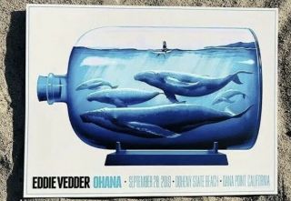 Eddie Vedder Ohana Fest Poster 2019 By Justin Erickson Show Edition