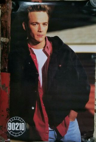 1991 Luke Perry 90210 " Red " Poster.  Package.