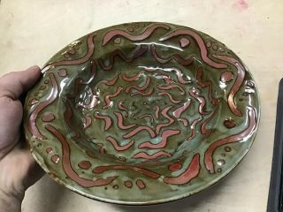 Paul Bellardo Pottery Bowl Artwork Plate 2006 9”x 9”x 1 1/2” 2