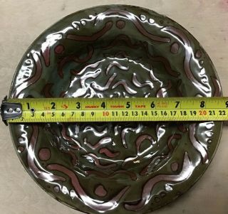 Paul Bellardo Pottery Bowl Artwork Plate 2006 9”x 9”x 1 1/2” 5