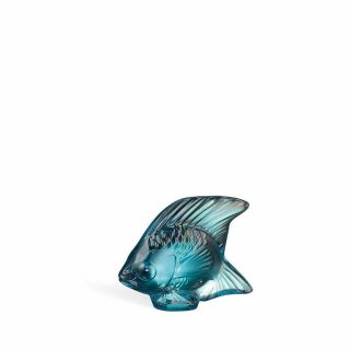 LALIQUE Crystal Fish Sculpture (29 Different Colours Available) 5