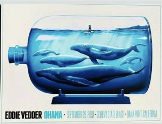 Eddie Vedder Ohana Festival Poster 2019 Justin Erickson Show Edition Pearl Jam