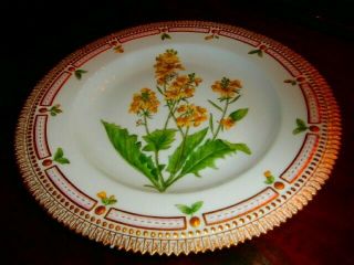 Royal Copenhagen Flora Danica 10 inch dinner plate,  floral pattern 2