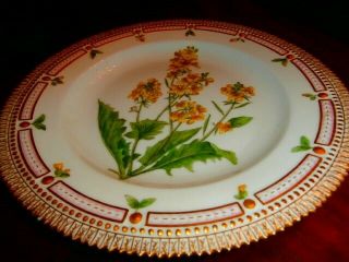 Royal Copenhagen Flora Danica 10 inch dinner plate,  floral pattern 7