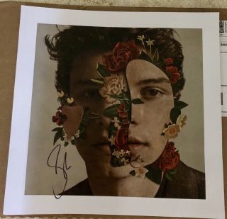Shawn Mendes Rare Signed Autographed 12x12 Lithograph Poster 2
