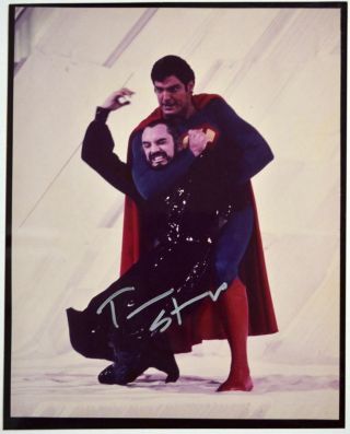 Terence Stamp Hand Signed / Autographed Photo Superman Ii Zod Chris Reeve