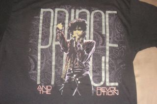 Rare PRINCE AND THE REVOLUTION WORLD TOUR 1985 LARGE CONCERT T - SHIRT 2