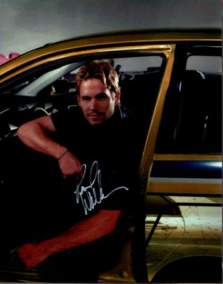Paul Walker Signed 11x14 Photo Pic Autographed Picture With