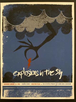 Explosions In The Sky Concert Poster - Engine Room Houston 