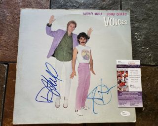 Daryl Hall John Oates Autographed Signed Voices Lp Album Cover Psa Jsa Beckett